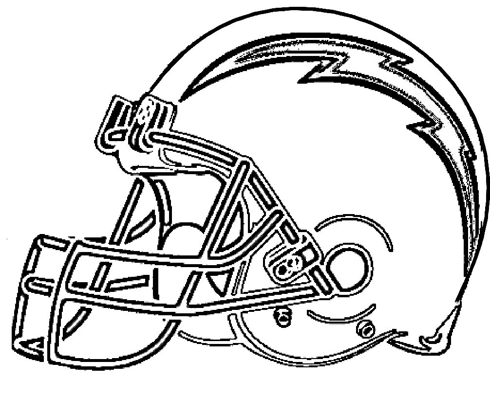 los angeles chargers coloring pages