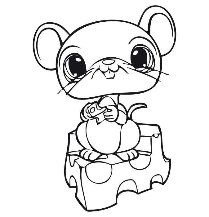 Lps Little Mouse Coloring Pages