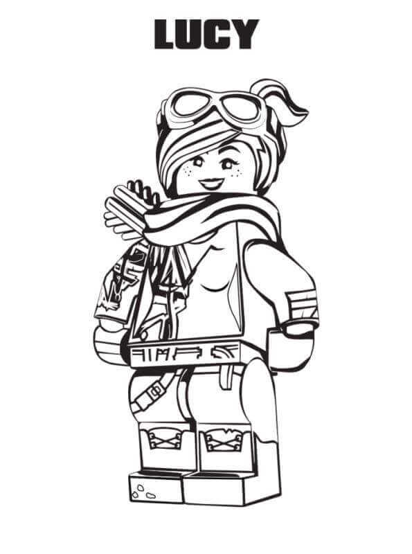 Lucy From The Lego Movie Coloring Picture To Print