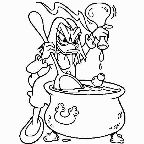 Magica De Spell From Ducktales Coloring Page