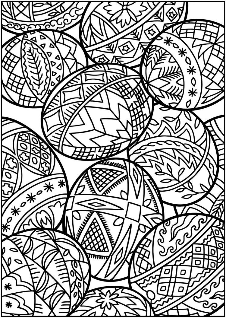 Mandala Coloring Pages Easter Egg