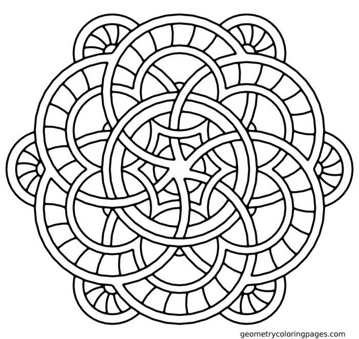 Mandala Coloring Pattern For Kids