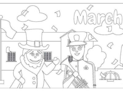 March Coloring Pages Free Printable
