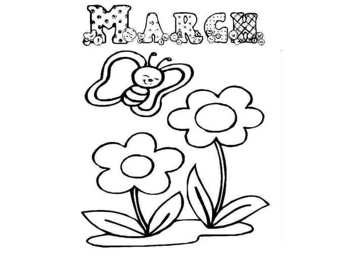 March Coloring Sheets To Print