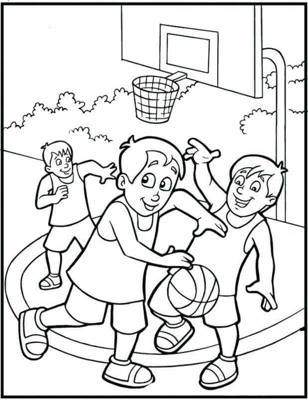 March Madness Coloring Pages Free Printable