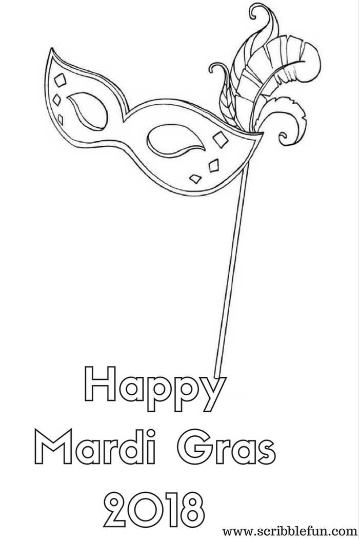 Mardi Gras Coloring Pages