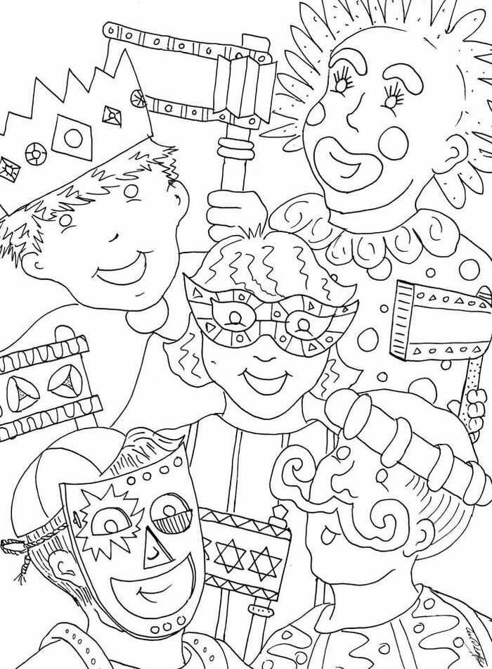Mardi Gras Coloring Pages For Children