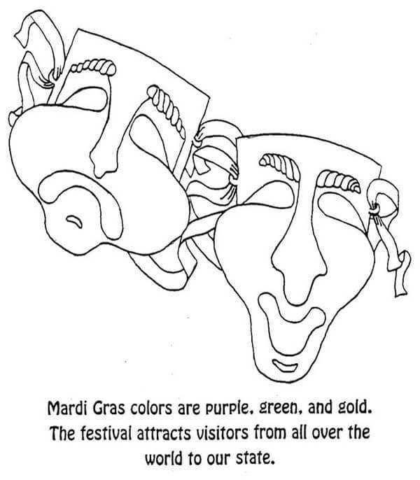 Mardi Gras Coloring Pages