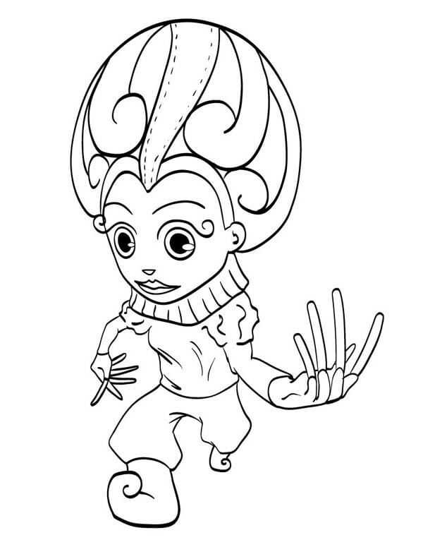 Mardi Gras Costume Coloring Pages