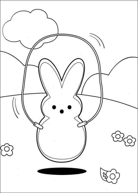 Marshallow Peeps Bunny Coloring Pages