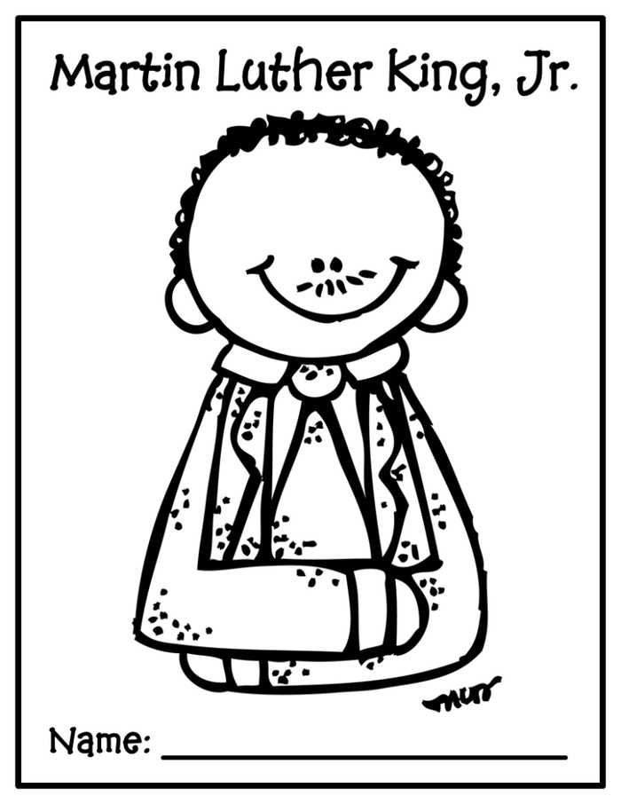 Martin Luther King Jr Coloring Pages 1