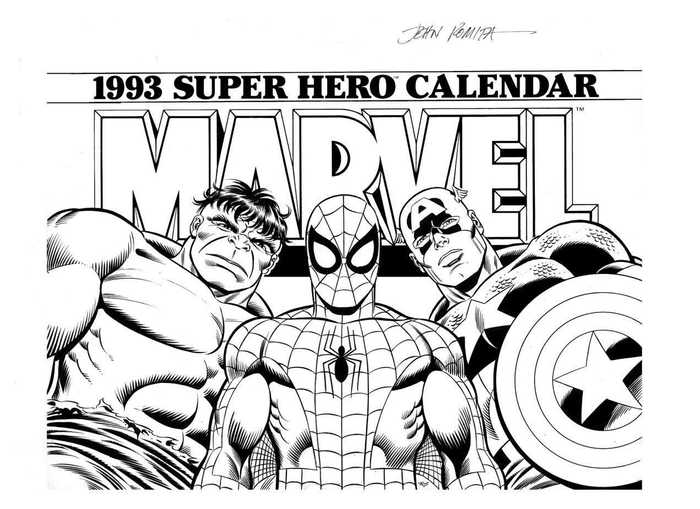Marvel Avengers Art Coloring Pages