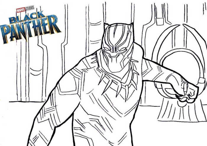 Marvel Black Panther Coloring Pages