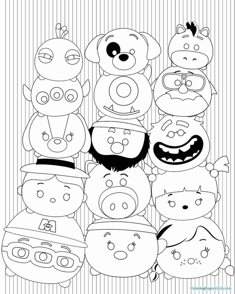 Marvel Tsum Tsum Coloring Pages