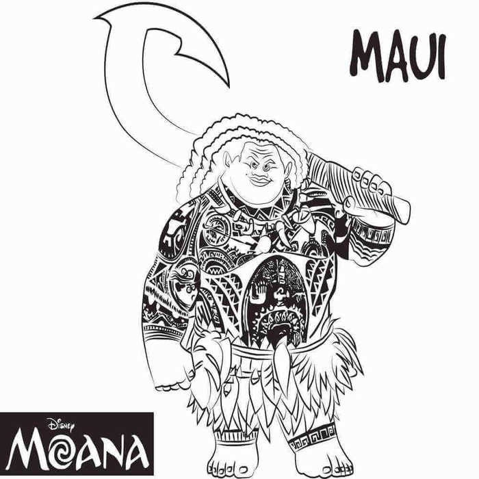 Maui Coloring Page