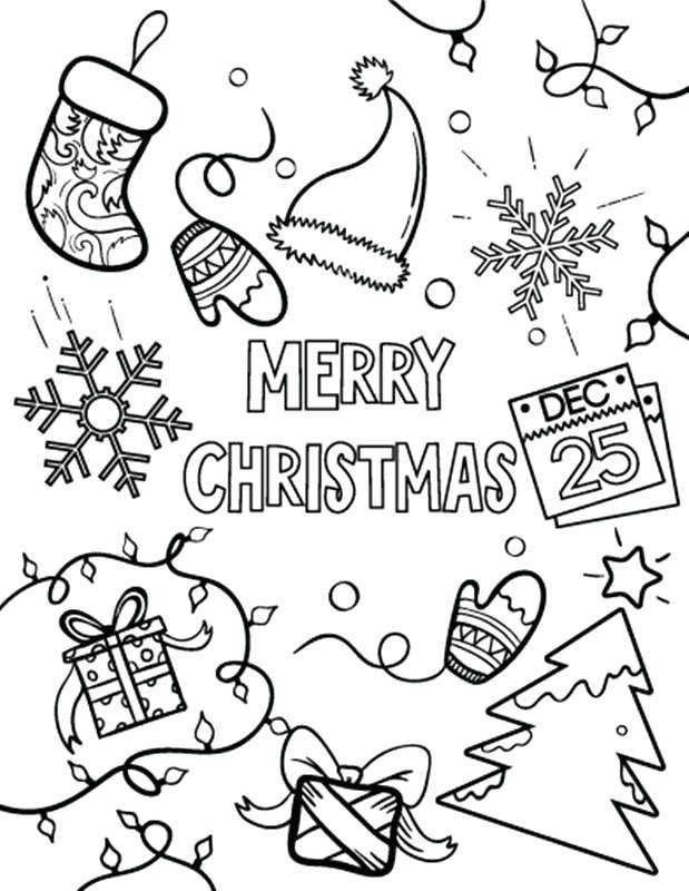 Merry Christmas Coloring Pages 1 1