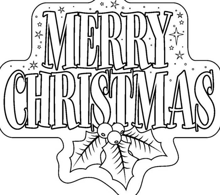 Merry Christmas December Coloring Pages