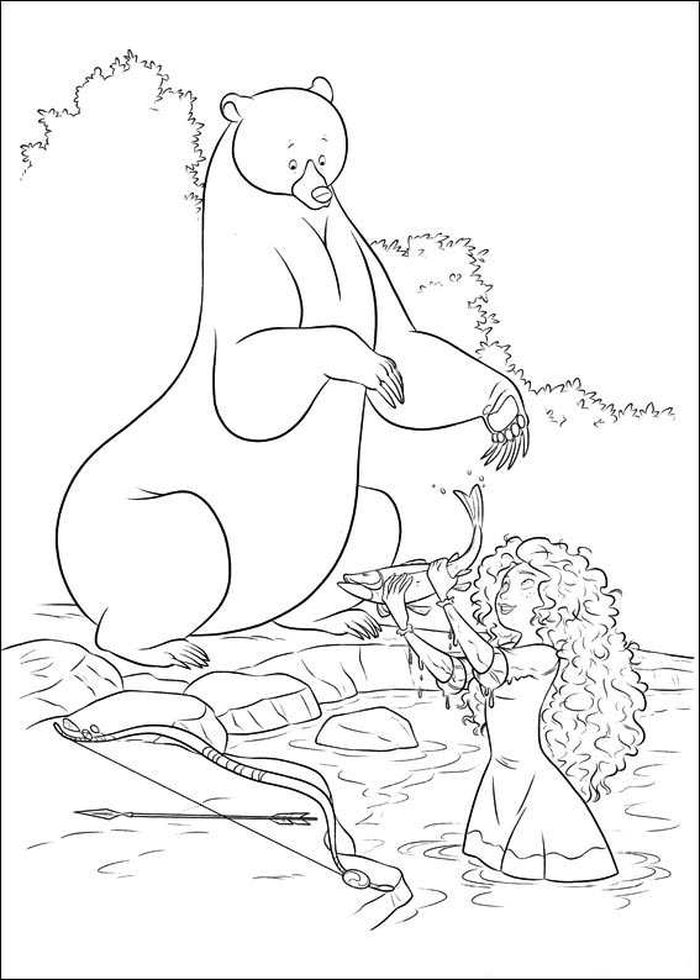 Mia And Merida Coloring Pages