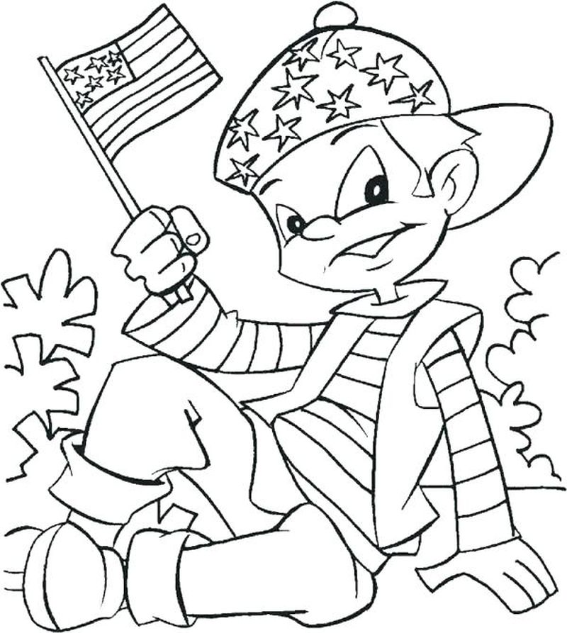 Mickey Mouse 4th Of July Coloring Pages