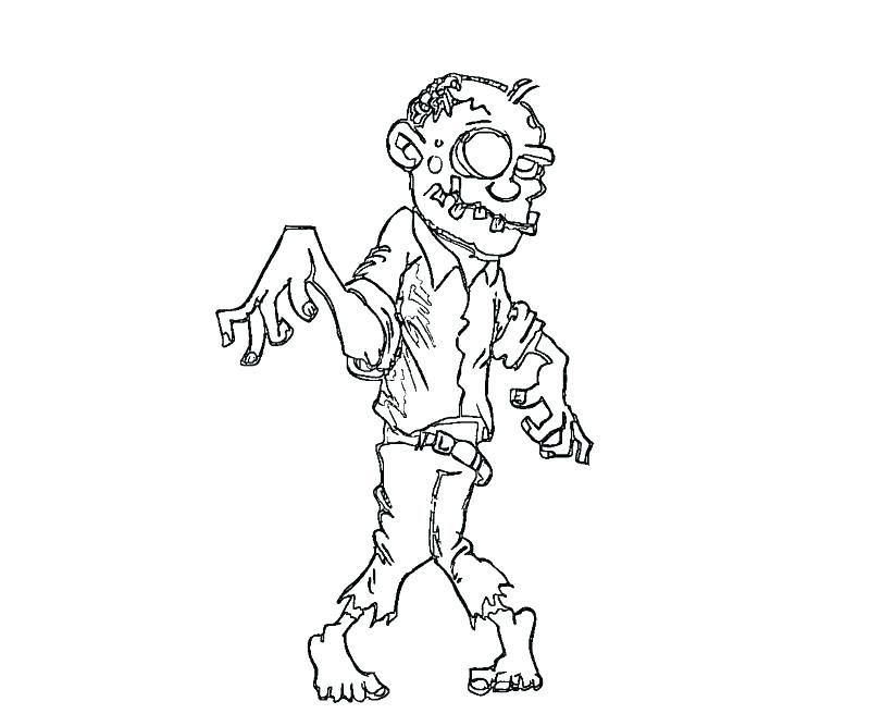 Minecraft Zombie Coloring Pages