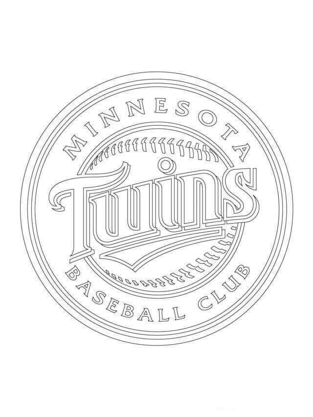 Minnesota Twins Mlb Coloring Pages
