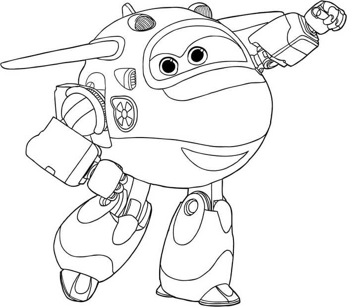 Mira Super Wings Coloring Pages