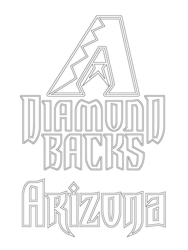 Mlb Coloring Pages Arizona Diamond Backs