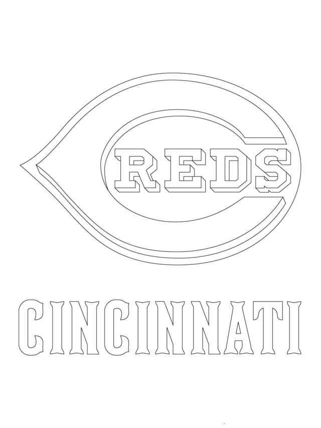 Mlb Coloring Pages Cincinnati Reds