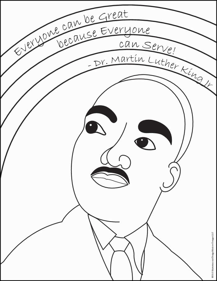 Mlk Quote Coloring Page