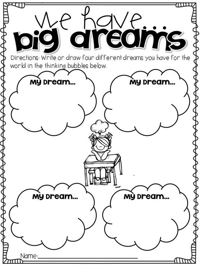 Mlk Big Dreams Coloring Pages