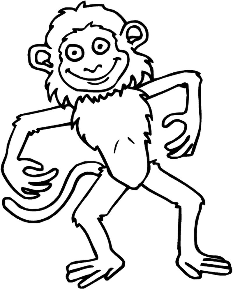 Monkey Coloring Pages To Print