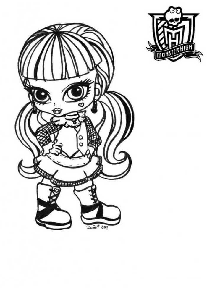 Monster High Baby Coloring Page