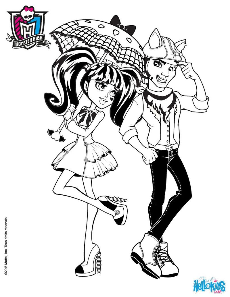 Monster High Coloring Pages Online For Free