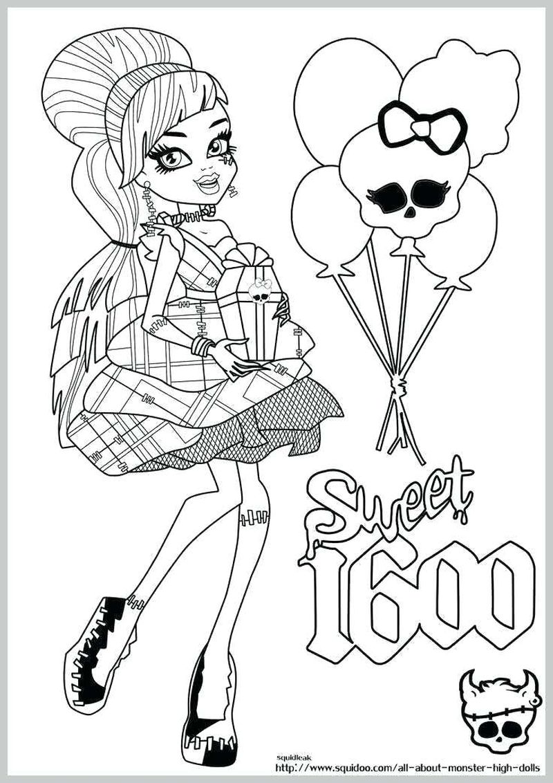 Monster High Coloring Pages Printables