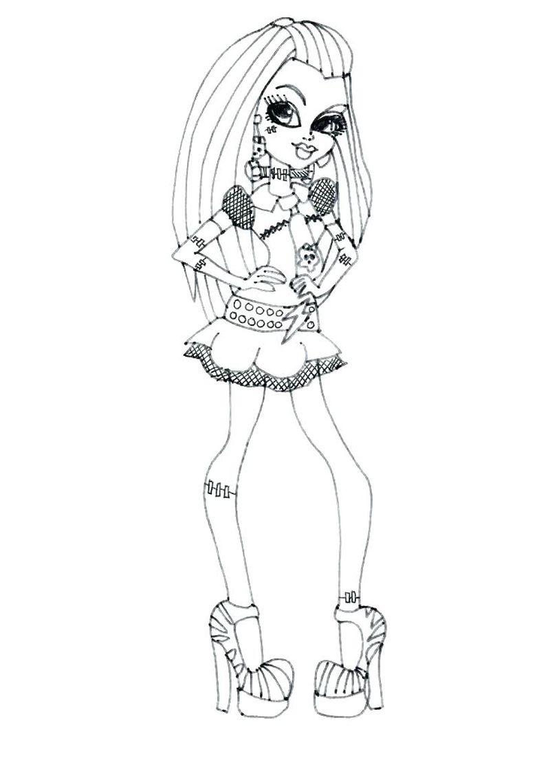 Monster High Printing Coloring Pages