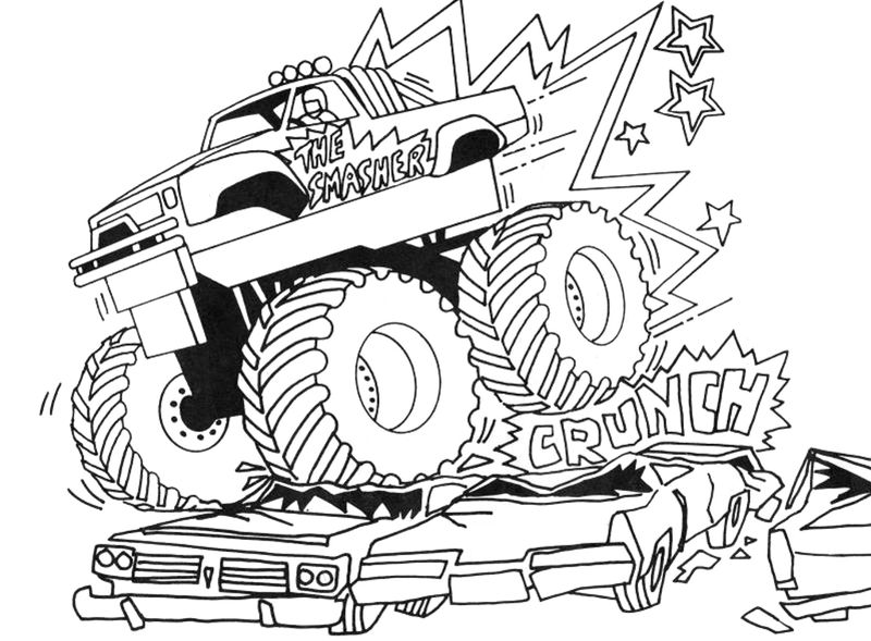 Monster Truck Coloring Pages Photos