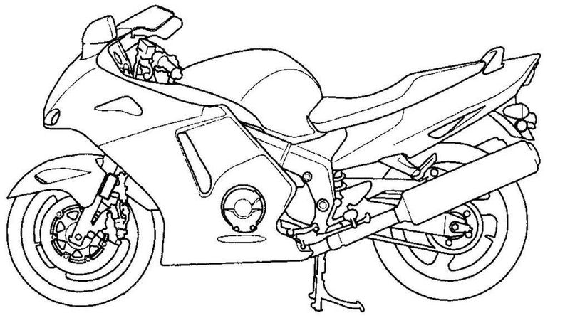 Motorcycle Coloring Pages And Cars