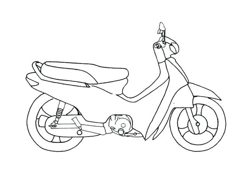 Motorcycle Coloring Pages For Boys