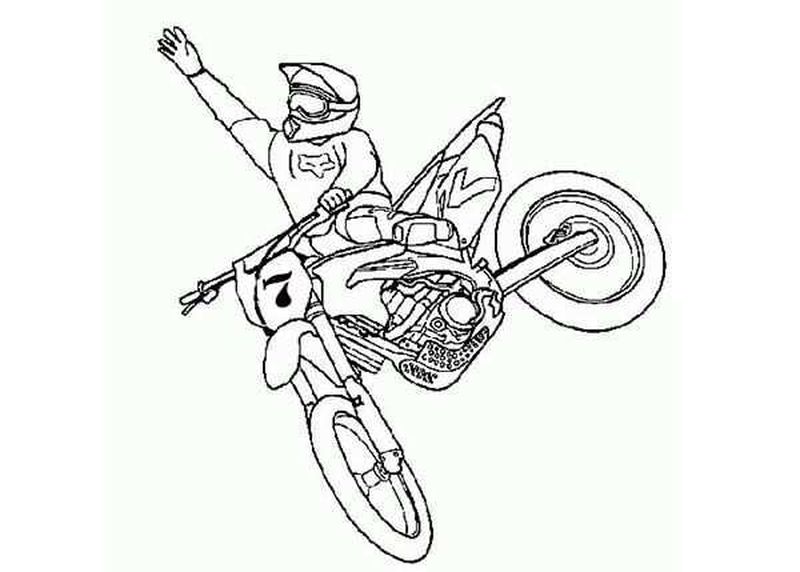 Motorcycle Coloring Pages For Free Printable