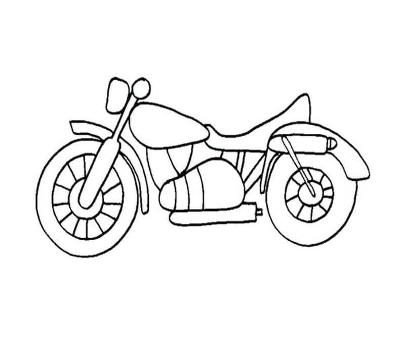 Motorcycle Coloring Pages For Free