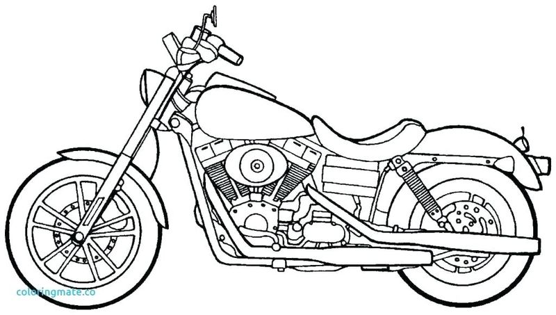 Motorcycle Coloring Pages Free Printable