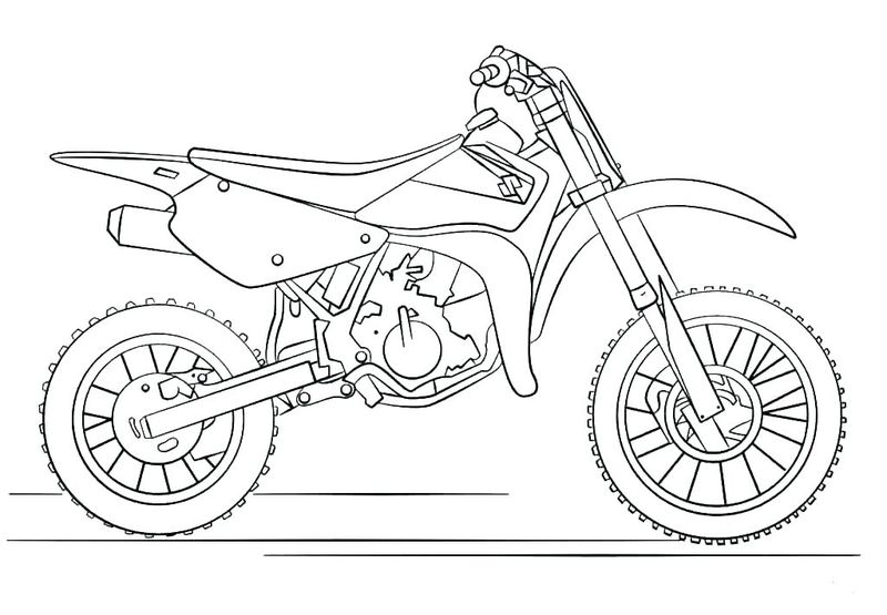 Motorcycle Coloring Pages Free