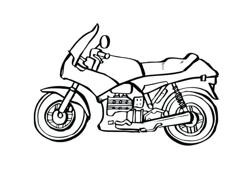 Motorcycle Coloring Pages Online