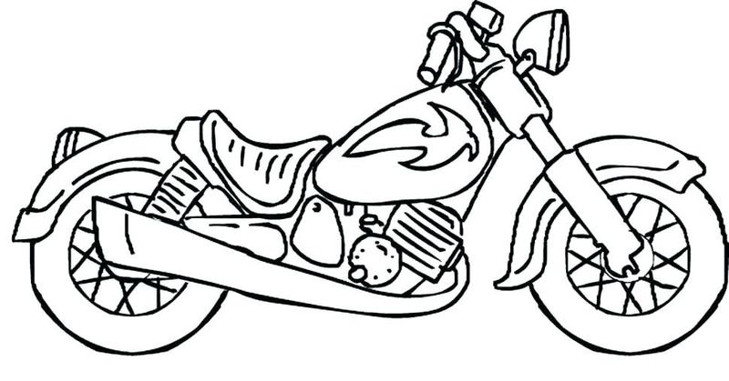 Motorcycle Coloring Pages Printable