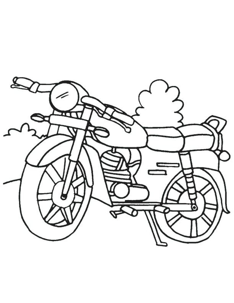 Motorcycle Coloring Pages To Print Out