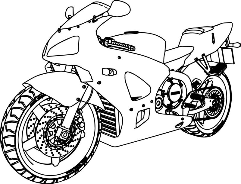 Motorcycle Coloring Pages Worksheets