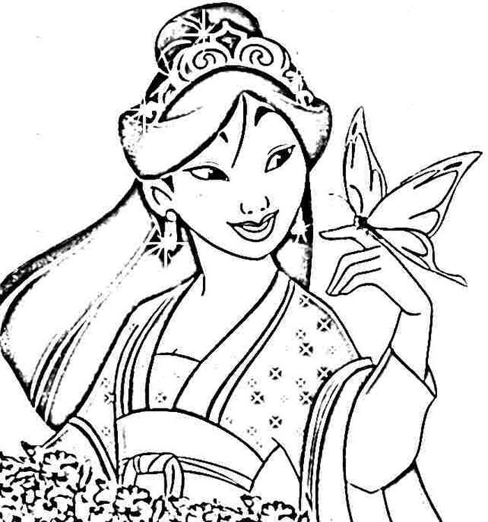 Mulan Coloring Pages