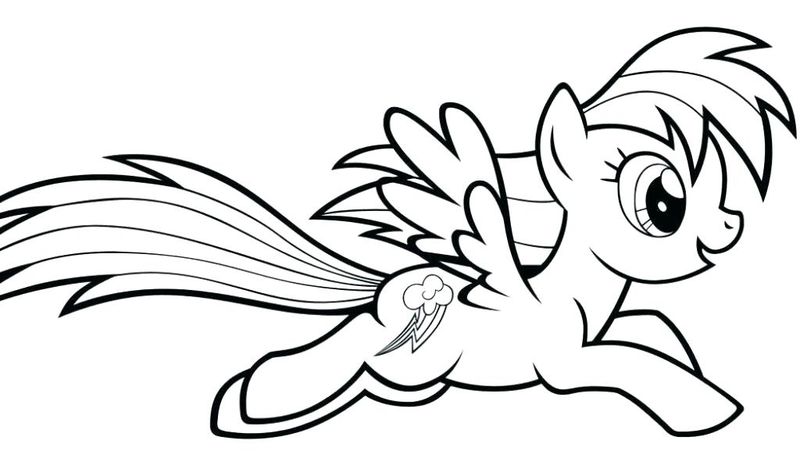 My Little Pony Rainbow Dash Coloring Pages