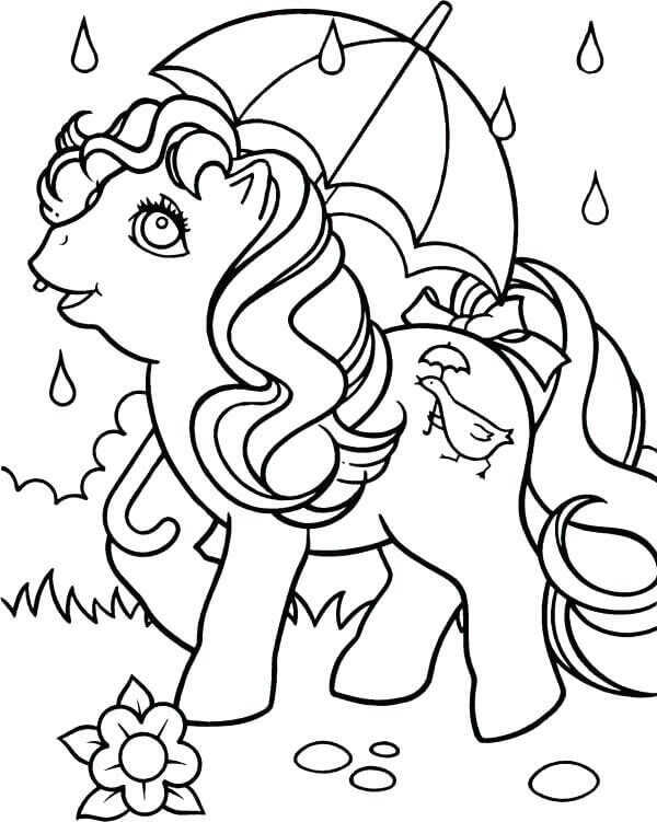 My Little Pony Rainy Season Coloring Pages