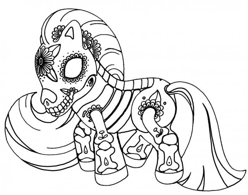 My Little Pony Sugar Skull Coloring Pages